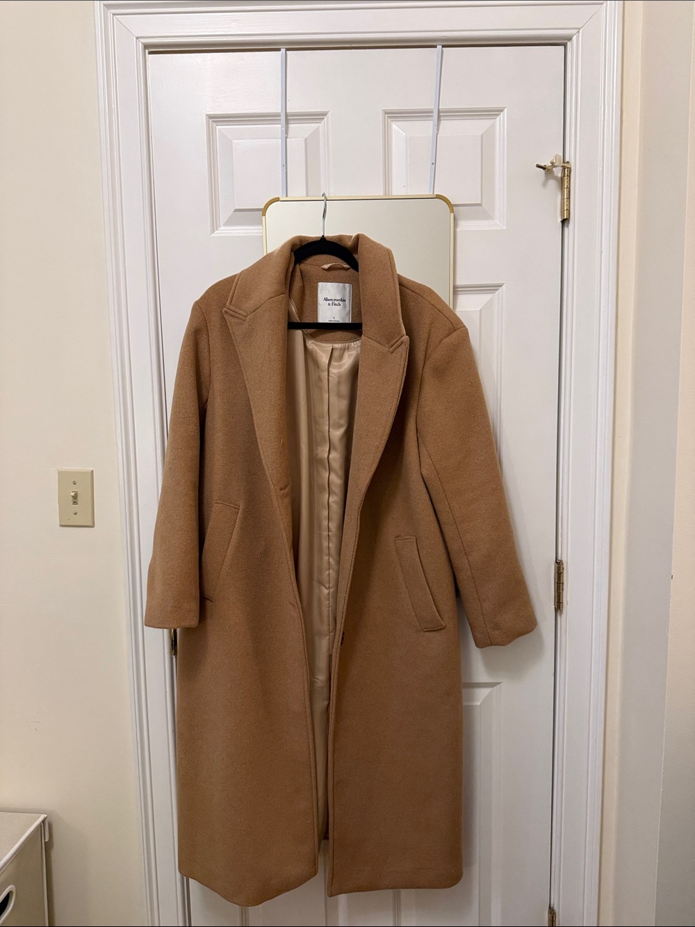 Abercrombie & Fitch Camel Trench Coat
